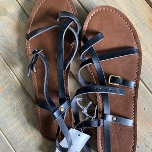 SOLD Black sandals Size 8 New